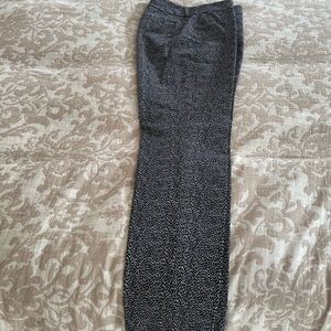 Talbots Women’s Black with White Patterned Casual Pants